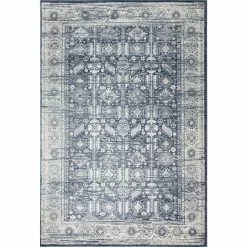 Cambridge Lt. Blue 7 ft. x 10 ft. (7'1" x 10') Geometric Transitional Area Rug by BASHIAN