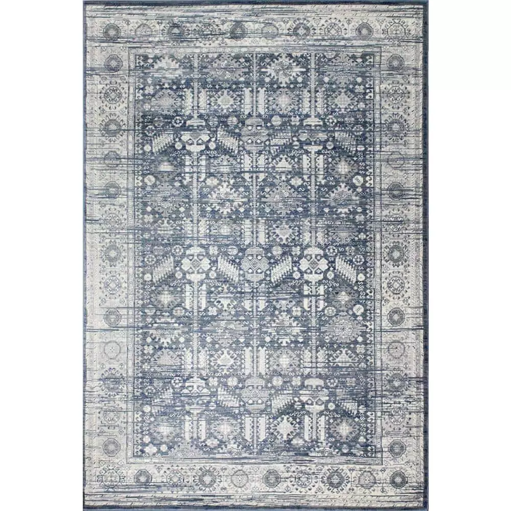 Cambridge Lt. Blue 7 ft. x 10 ft. (7'1" x 10') Geometric Transitional Area Rug by BASHIAN 1 Cambridge Lt. Blue 7 ft. x 10 ft. (7'1" x 10') Geometric Transitional Area Rug by BASHIAN