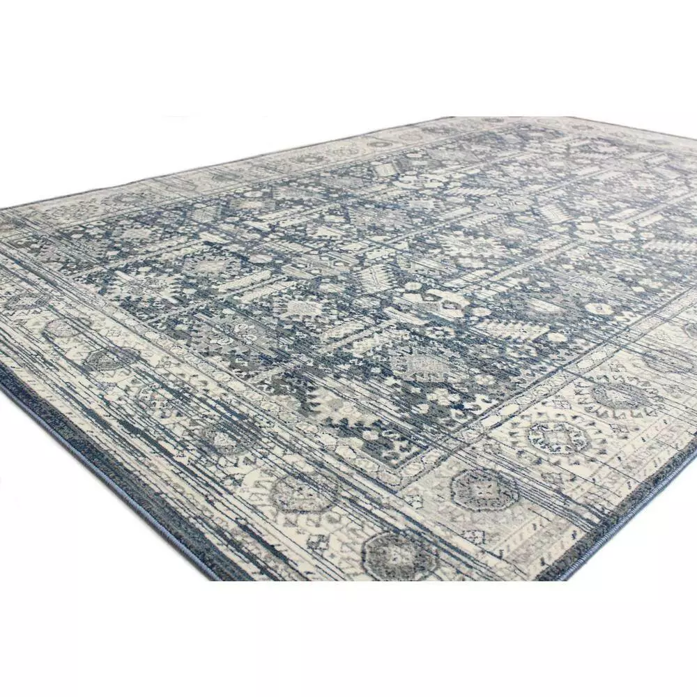 Cambridge Lt. Blue 7 ft. x 10 ft. (7'1" x 10') Geometric Transitional Area Rug by BASHIAN 2 Cambridge Lt. Blue 7 ft. x 10 ft. (7'1" x 10') Geometric Transitional Area Rug by BASHIAN - Image 2