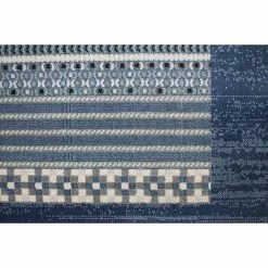 Cambridge Lt. Blue 9 ft. x 12 ft. (8'6" x 11'6") Geometric Transitional Area Rug by BASHIAN -BASHIAN Shop lt blue bashian area rugs 649652306346 4f 1000