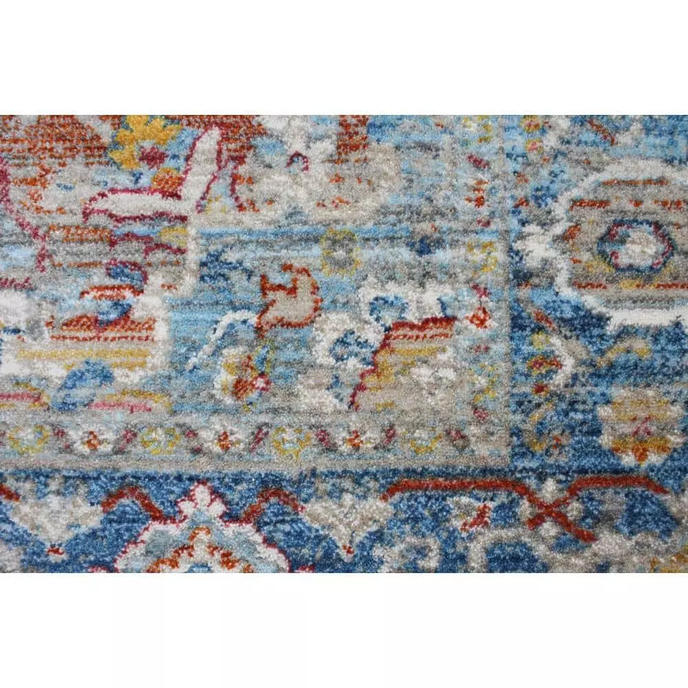 Century Lt. Blue 9 ft. x 12 ft. (8'6" x 11'6") Geometric Transitional Area Rug by BASHIAN 4 Century Lt. Blue 9 ft. x 12 ft. (8'6" x 11'6") Geometric Transitional Area Rug by BASHIAN - Image 4