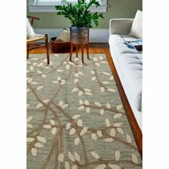 Verona Lt. Green 9 ft. x 12 ft. (8'6" x 11'6") Floral Transitional Area Rug by BASHIAN -BASHIAN Shop lt green bashian area rugs 649652078694 31 1000
