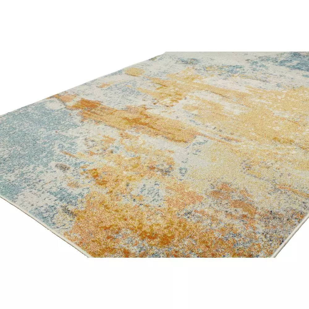 Everek Multi 9 ft. x 12 ft. (8'6" x 11'6") Abstract Contemporary Area Rug by BASHIAN 4 Everek Multi 9 ft. x 12 ft. (8'6" x 11'6") Abstract Contemporary Area Rug by BASHIAN - Image 4