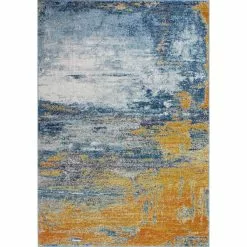 Everek Multi 5 ft. x 8 ft. (5' x 7'6") Abstract Contemporary Area Rug by BASHIAN