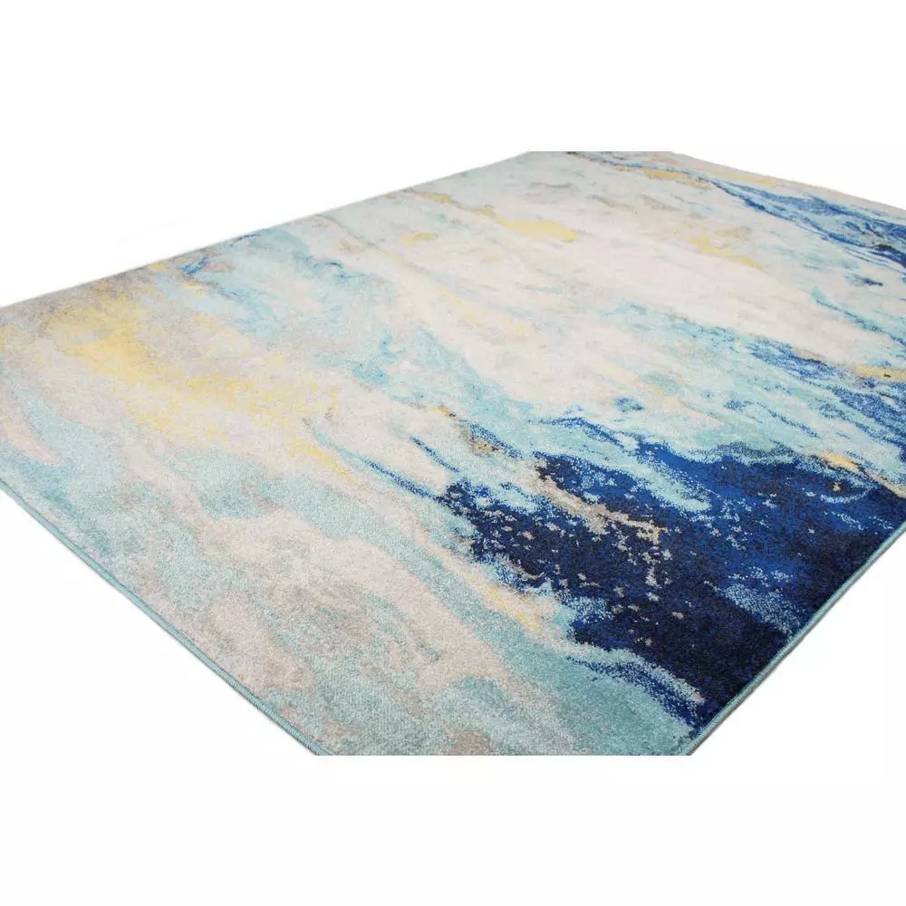 Everek Multi 5 ft. x 8 ft. (5' x 7'6") Abstract Transitional Area Rug by BASHIAN 4 Everek Multi 5 ft. x 8 ft. (5' x 7'6") Abstract Transitional Area Rug by BASHIAN - Image 4