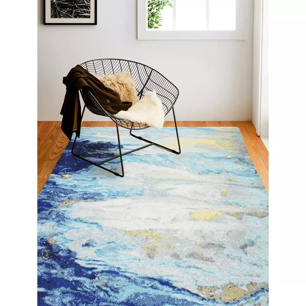 Everek Multi 5 ft. x 8 ft. (5' x 7'6") Abstract Transitional Area Rug by BASHIAN 2 Everek Multi 5 ft. x 8 ft. (5' x 7'6") Abstract Transitional Area Rug by BASHIAN - Image 2