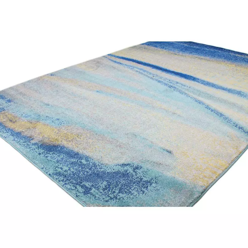 Everek Multi 9 ft. x 12 ft. (8'6" x 11'6") Abstract Transitional Area Rug by BASHIAN 4 Everek Multi 9 ft. x 12 ft. (8'6" x 11'6") Abstract Transitional Area Rug by BASHIAN - Image 4