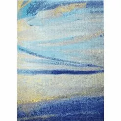 Everek Multi 9 ft. x 12 ft. (8'6" x 11'6") Abstract Transitional Area Rug by BASHIAN