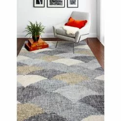 Luminous Multi 5 ft. x 8 ft. (5 ft. x 7 ft. 6 in.) Geometric Contemporary Area Rug by BASHIAN -BASHIAN Shop multi bashian area rugs 649652290102 31 1000