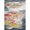 Everek Multi 4 ft. x 6 ft. (3'6" x 5'6") Abstract Transitional Accent Rug by BASHIAN