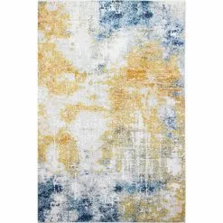 Everek Multi 9 ft. x 12 ft. (8'6" x 11'6") Abstract Transitional Area Rug by BASHIAN