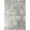 Century Multi 4 ft. x 6 ft. (3'6" x 5'6") Geometric Transitional Accent Rug by BASHIAN