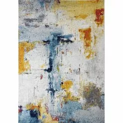 Everek Multi 3 ft. x 8 ft. (2'6" x 8') Abstract Transitional Runner by BASHIAN