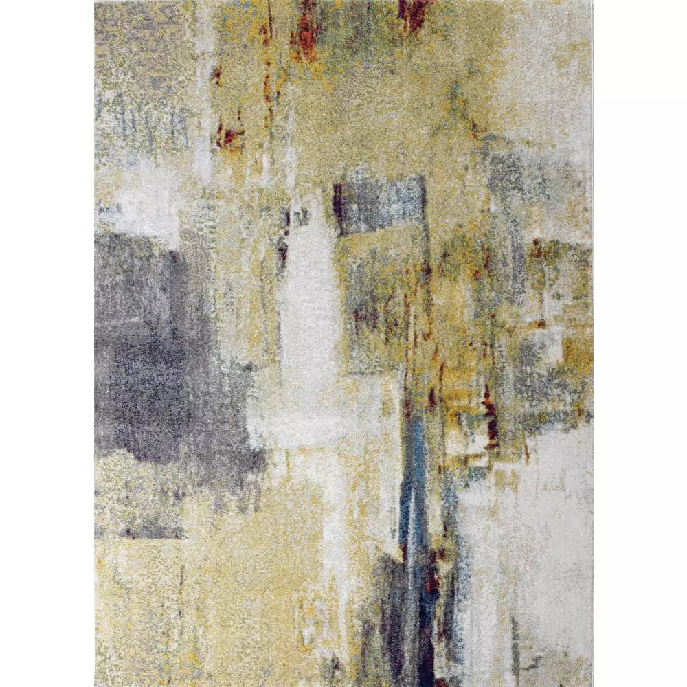 Everek Multi 9 ft. x 12 ft. (8'6" x 11'6") Abstract Transitional Area Rug by BASHIAN 1 Everek Multi 9 ft. x 12 ft. (8'6" x 11'6") Abstract Transitional Area Rug by BASHIAN