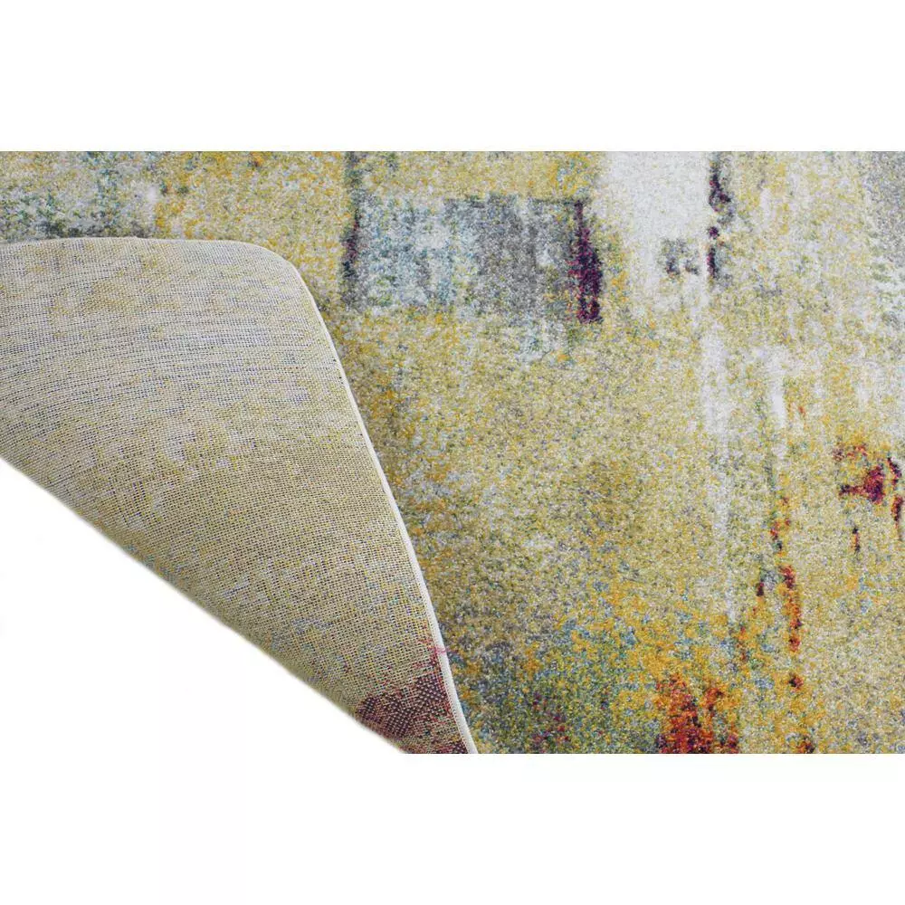Everek Multi 9 ft. x 12 ft. (8'6" x 11'6") Abstract Transitional Area Rug by BASHIAN 3 Everek Multi 9 ft. x 12 ft. (8'6" x 11'6") Abstract Transitional Area Rug by BASHIAN - Image 3