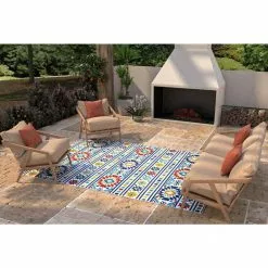 Veranda Multi 7.6 ft. x 9.6 ft. Geometric Transitional Area Rug by BASHIAN 11 Veranda Multi 7.6 ft. x 9.6 ft. Geometric Transitional Area Rug by BASHIAN -BASHIAN Shop multi bashian outdoor rugs 649652304717 31 1000