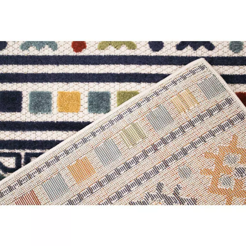 Veranda Multi 7.6 ft. x 9.6 ft. Geometric Transitional Area Rug by BASHIAN 3 Veranda Multi 7.6 ft. x 9.6 ft. Geometric Transitional Area Rug by BASHIAN - Image 3