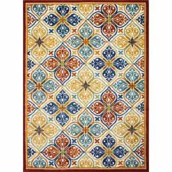 Veranda Multi 7.6 ft. x 9.6 ft. Floral Transitional Area Rug by BASHIAN