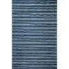 Contempo Navy 9 ft. x 12 ft. (8'6" x 11'6") Striped Contemporary Area Rug by BASHIAN