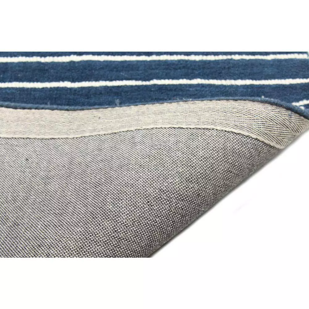 Contempo Navy 9 ft. x 12 ft. (8'6" x 11'6") Striped Contemporary Area Rug by BASHIAN 3 Contempo Navy 9 ft. x 12 ft. (8'6" x 11'6") Striped Contemporary Area Rug by BASHIAN - Image 3