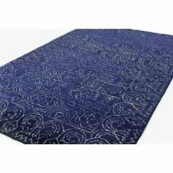 Venezia Navy 3 ft. x 8 ft. (2'6" x 8') Floral Transitional Runner by BASHIAN 7 Venezia Navy 3 ft. x 8 ft. (2'6" x 8') Floral Transitional Runner by BASHIAN -BASHIAN Shop navy bashian area rugs 649652201306 31 1000