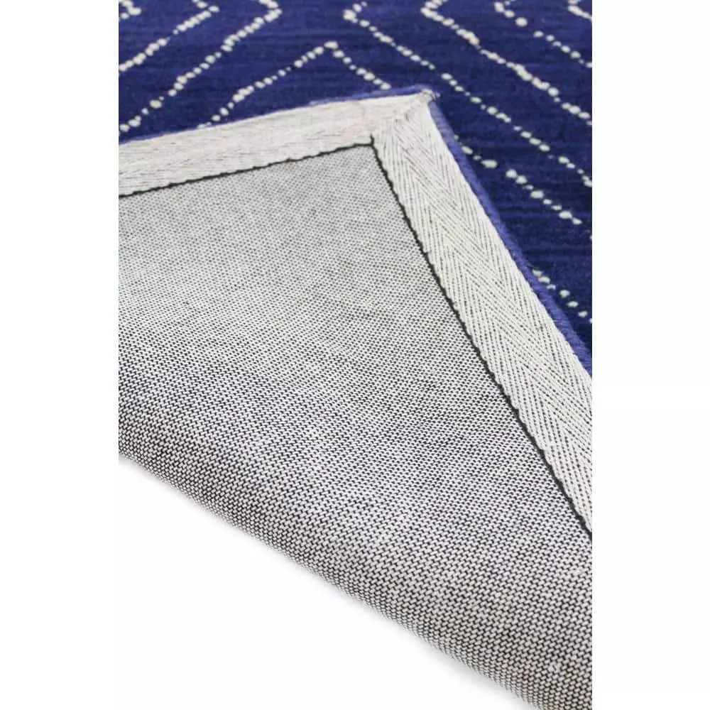 Venezia Navy 8 ft. x 10 ft. (7'6" x 9'6") Geometric Transitional Area Rug by BASHIAN 3 Venezia Navy 8 ft. x 10 ft. (7'6" x 9'6") Geometric Transitional Area Rug by BASHIAN - Image 3