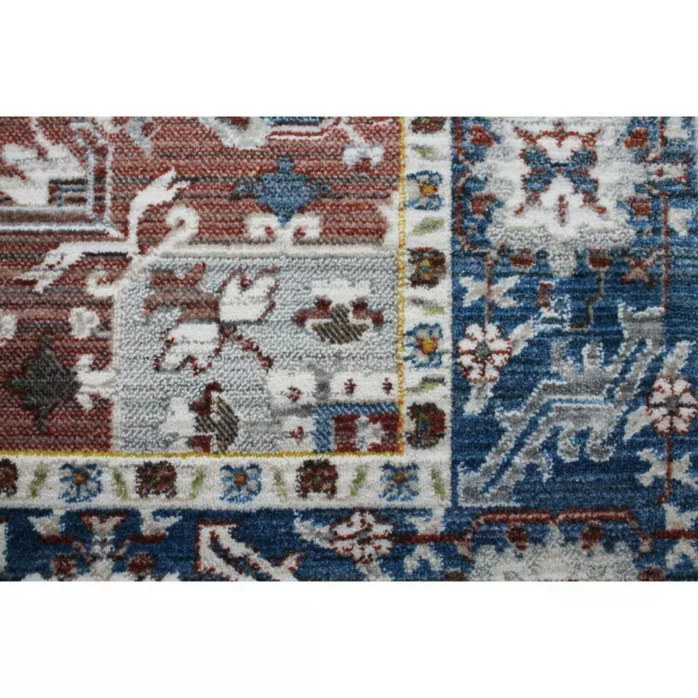 Century Rust 5 ft. x 8 ft. (5' x 7'6") Geometric Transitional Area Rug by BASHIAN 4 Century Rust 5 ft. x 8 ft. (5' x 7'6") Geometric Transitional Area Rug by BASHIAN - Image 4