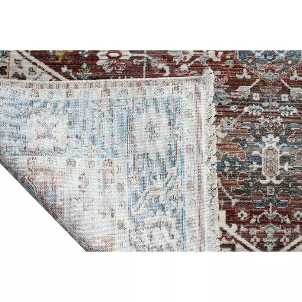 Century Rust 5 ft. x 8 ft. (5' x 7'6") Geometric Transitional Area Rug by BASHIAN 3 Century Rust 5 ft. x 8 ft. (5' x 7'6") Geometric Transitional Area Rug by BASHIAN - Image 3