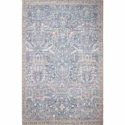 Impressions Slate 8 ft. x 10 ft. Geometric Transitional Area Rug by BASHIAN