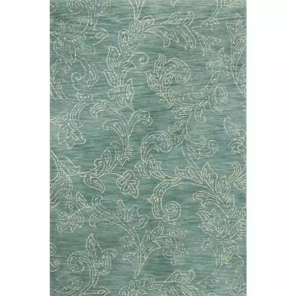 Venezia Teal 8 ft. x 10 ft. (7'6" x 9'6") Floral Transitional Area Rug by BASHIAN 1 Venezia Teal 8 ft. x 10 ft. (7'6" x 9'6") Floral Transitional Area Rug by BASHIAN