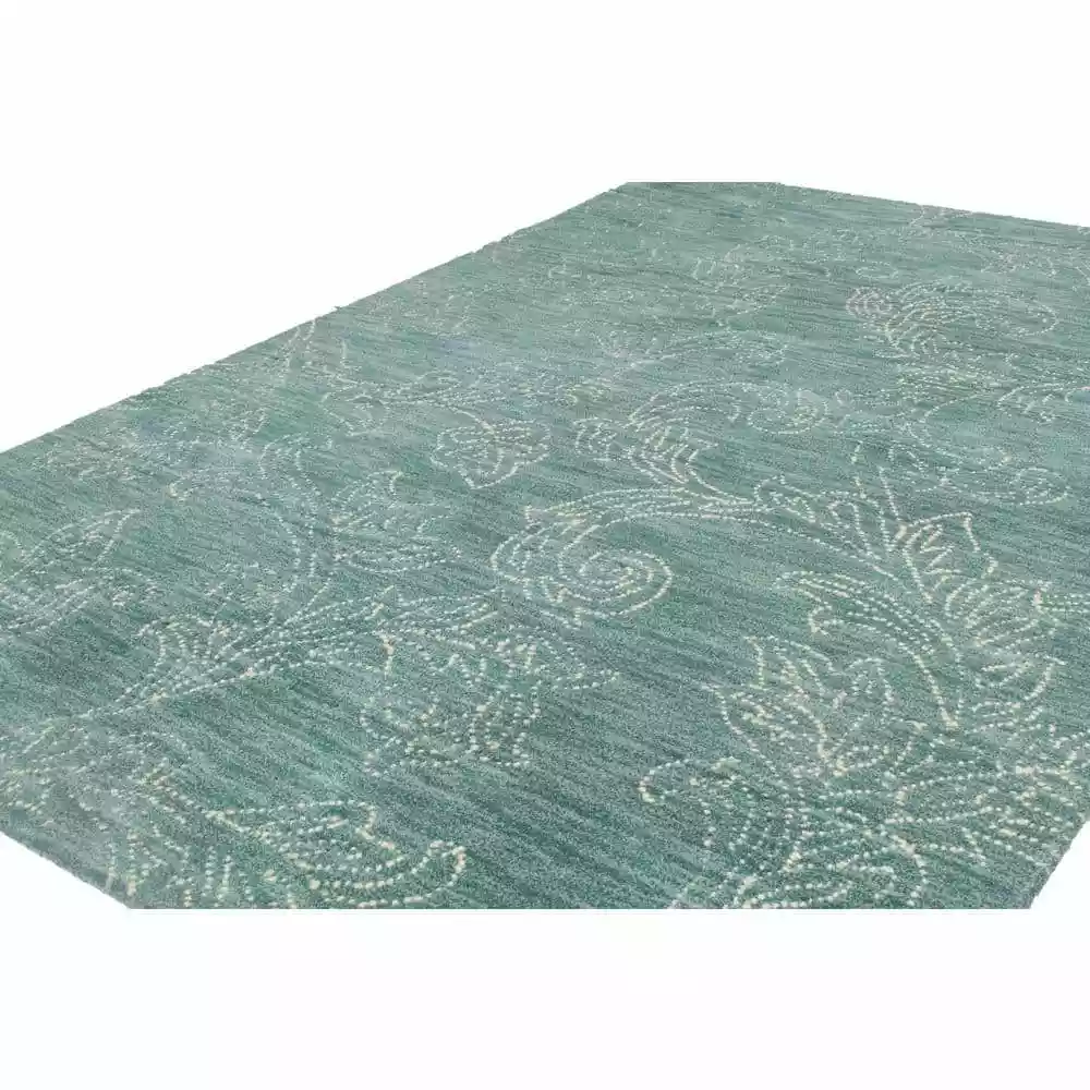 Venezia Teal 8 ft. x 10 ft. (7'6" x 9'6") Floral Transitional Area Rug by BASHIAN 2 Venezia Teal 8 ft. x 10 ft. (7'6" x 9'6") Floral Transitional Area Rug by BASHIAN - Image 2
