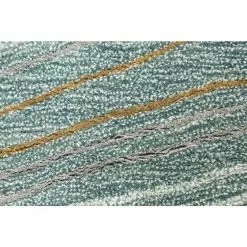 Greenwich Teal 9 ft. x 12 ft. (8'6" x 11'6") Abstract Contemporary Area Rug by BASHIAN -BASHIAN Shop teal bashian area rugs 649652303093 4f 1000