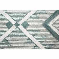 Venezia Teal 8 ft. x 10 ft. (7 ft. 6 in. x 9 ft. 6 in.) Geometric Transitional Area Rug by BASHIAN -BASHIAN Shop teal bashian area rugs 649652305448 1f 1000