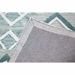 Venezia Teal 8 ft. x 10 ft. (7 ft. 6 in. x 9 ft. 6 in.) Geometric Transitional Area Rug by BASHIAN -BASHIAN Shop teal bashian area rugs 649652305448 4f 1000