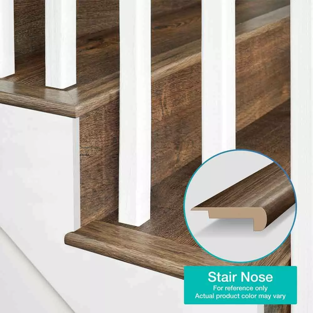 Thistle 0.75 in. T x 2.37 in. W x 78.7 in. L Laminate Stair Nose Molding by PERFORMANCE ACCESSORIES 2 Thistle 0.75 in. T x 2.37 in. W x 78.7 in. L Laminate Stair Nose Molding by PERFORMANCE ACCESSORIES - Image 2