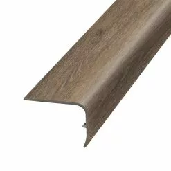 Toffee 1.32 in. T x 1.88 in. W x 78.7 in. L Vinyl Stair Nose Molding by PERFORMANCE ACCESSORIES