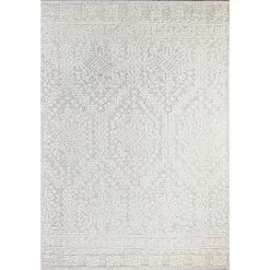 Verona White 3 ft. x 8 ft. (2'6" x 8') Geometric Transitional Runner by BASHIAN