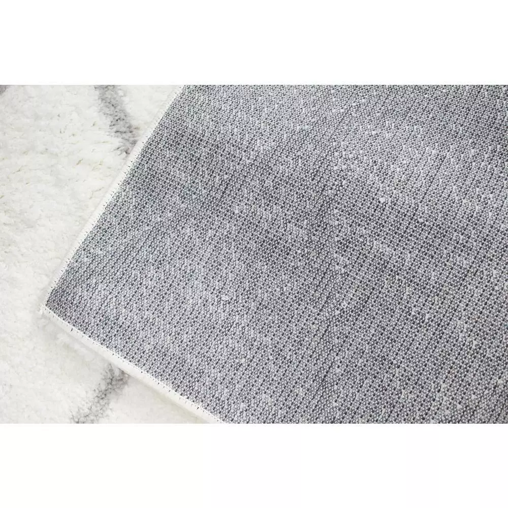 Andes White/Grey 4 ft. x 6 ft. (3'6" x 5'6") Geometric Contemporary Accent Rug by BASHIAN 3 Andes White/Grey 4 ft. x 6 ft. (3'6" x 5'6") Geometric Contemporary Accent Rug by BASHIAN - Image 3