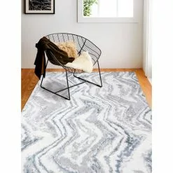 Andes White/Grey 9 ft. x 12 ft. (8'6" x 11'6") Geometric Contemporary Area Rug by BASHIAN -BASHIAN Shop white grey bashian area rugs 649652307749 31 1000