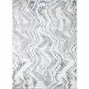 Andes White/Grey 9 ft. x 12 ft. (8'6" x 11'6") Geometric Contemporary Area Rug by BASHIAN